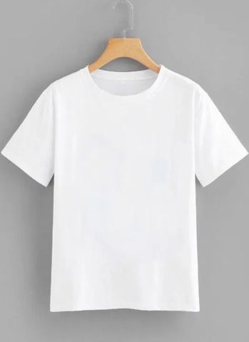 Plain White T-Shirt for Men – Soft Cloth Round Neck Basic Tee